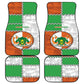 Personalized Niger Car Mats Dama Gazelle Waving Flag Funny Style