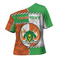 Personalized Niger Cross Shoulder Shirt Dama Gazelle Waving Flag Funny Style