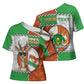 Personalized Niger Cross Shoulder Shirt Dama Gazelle Waving Flag Funny Style