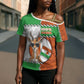 Personalized Niger Cross Shoulder Shirt Dama Gazelle Waving Flag Funny Style