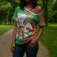 Personalized Niger Cross Shoulder Shirt Dama Gazelle Waving Flag Funny Style