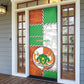 Personalized Niger Door Cover Dama Gazelle Waving Flag Funny Style