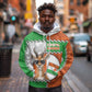 Personalized Niger Hoodie Dama Gazelle Waving Flag Funny Style