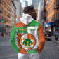 Personalized Niger Hoodie Dama Gazelle Waving Flag Funny Style