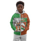 Personalized Niger Kid Hoodie Dama Gazelle Waving Flag Funny Style