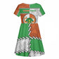 Personalized Niger Kid Short Sleeve Dress Dama Gazelle Waving Flag Funny Style