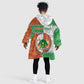 Personalized Niger Kid Wearable Blanket Hoodie Dama Gazelle Waving Flag Funny Style