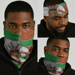 Niger Neck Gaiter Dama Gazelle Waving Flag Funny Style