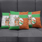 Niger Pillow Cover Dama Gazelle Waving Flag Funny Style