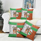 Niger Pillow Cover Dama Gazelle Waving Flag Funny Style