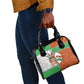Niger Shoulder Handbag Dama Gazelle Waving Flag Funny Style