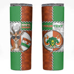 Personalized Niger Skinny Tumbler Dama Gazelle Waving Flag Funny Style