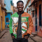 Personalized Niger Sleeve Zip Bomber Jacket Dama Gazelle Waving Flag Funny Style