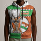 Personalized Niger Sleeveless Hoodie Dama Gazelle Waving Flag Funny Style