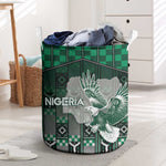 Nigeria Laundry Basket Eagle With Tribal Patterns