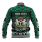 Personalized Nigeria Baseball Jacket Eagle With Tribal Patterns