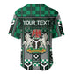 Personalized Nigeria Baseball Jersey Eagle With Tribal Patterns