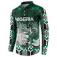 Personalized Nigeria Button Sweatshirt Eagle With Tribal Patterns