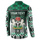 Personalized Nigeria Button Sweatshirt Eagle With Tribal Patterns
