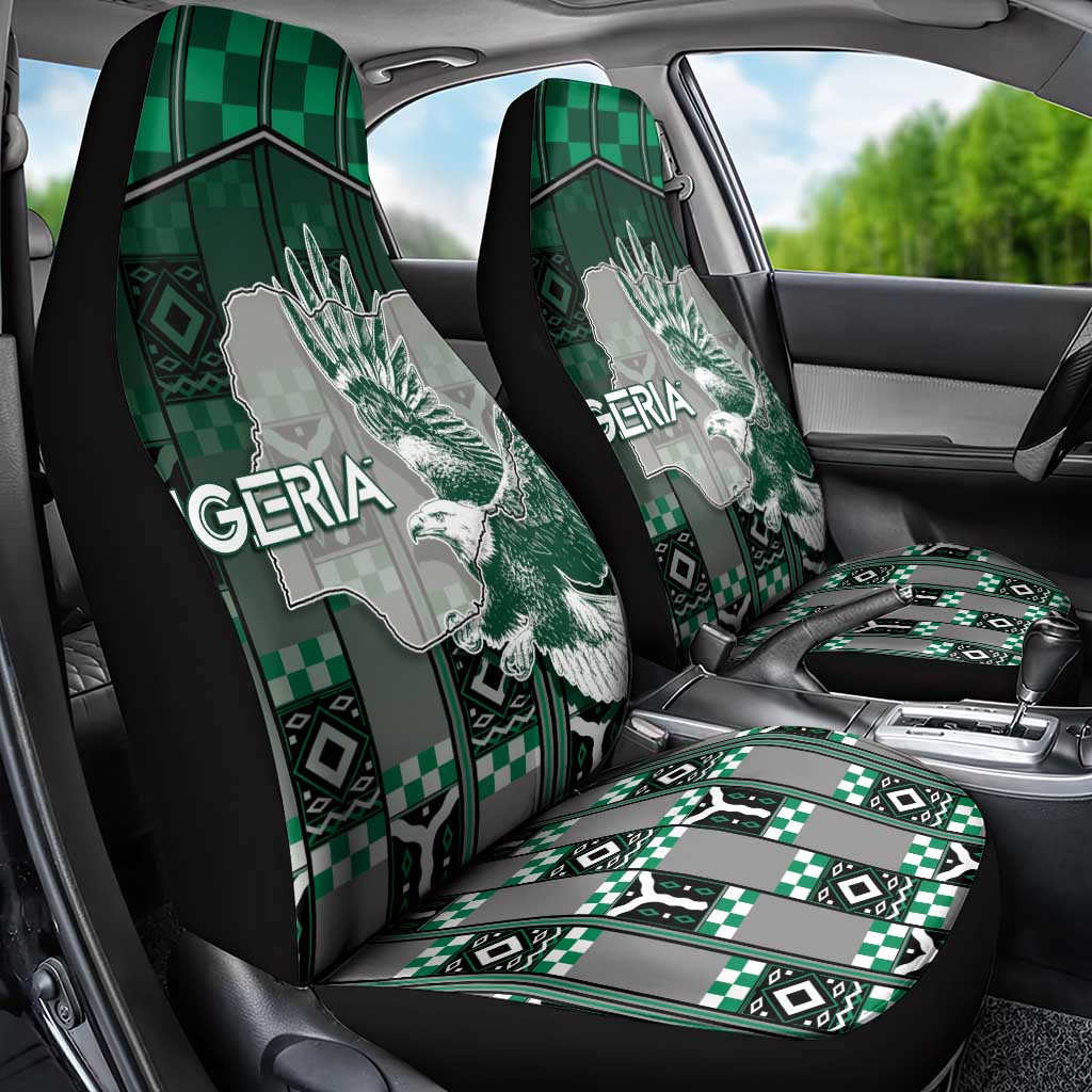 Nigeria Car Seat Cover Eagle With Tribal Patterns