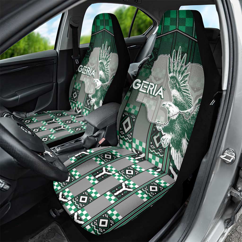 Nigeria Car Seat Cover Eagle With Tribal Patterns