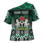 Personalized Nigeria Cross Shoulder Shirt Eagle With Tribal Patterns
