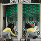 Personalized Nigeria Door Cover Eagle With Tribal Patterns