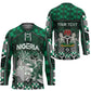 Personalized Nigeria Hockey Jersey Eagle With Tribal Patterns