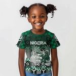 Personalized Nigeria Kid T shirt Eagle With Tribal Patterns