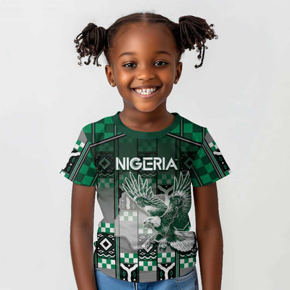Personalized Nigeria Kid T shirt Eagle With Tribal Patterns