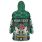Personalized Nigeria Kid Wearable Blanket Hoodie Eagle With Tribal Patterns