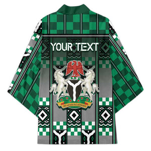 Personalized Nigeria Kimono Eagle With Tribal Patterns