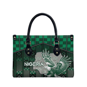 Nigeria Leather Bag Eagle With Tribal Patterns