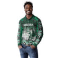 Personalized Nigeria Long Sleeve Polo Shirt Eagle With Tribal Patterns