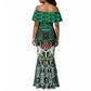 Personalized Nigeria Mermaid Dress Eagle With Tribal Patterns