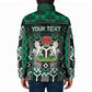 Personalized Nigeria Padded Jacket Eagle With Tribal Patterns