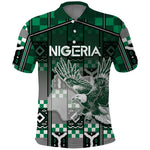 Personalized Nigeria Polo Shirt Eagle With Tribal Patterns
