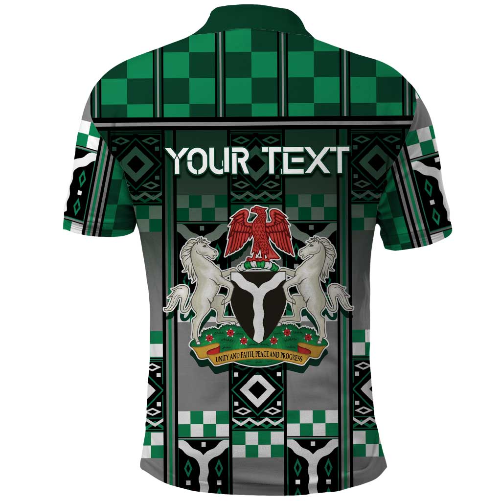 Personalized Nigeria Polo Shirt Eagle With Tribal Patterns