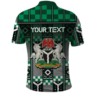 Personalized Nigeria Polo Shirt Eagle With Tribal Patterns