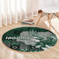 Nigeria Round Carpet Eagle With Tribal Patterns