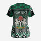 Personalized Nigeria Scrub Top Eagle With Tribal Patterns