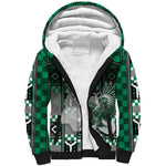 Personalized Nigeria Sherpa Hoodie Eagle With Tribal Patterns
