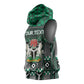 Personalized Nigeria Sleeveless Hoodie Eagle With Tribal Patterns