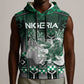 Personalized Nigeria Sleeveless Hoodie Eagle With Tribal Patterns