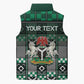 Personalized Nigeria Sleeveless Puffer Jacket Eagle With Tribal Patterns
