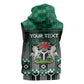 Personalized Nigeria Sleeveless Zip Hoodie Eagle With Tribal Patterns