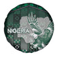 Nigeria Spare Tire Cover Eagle With Tribal Patterns