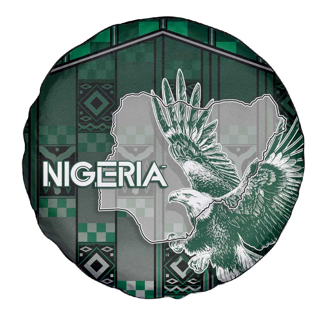 Nigeria Spare Tire Cover Eagle With Tribal Patterns