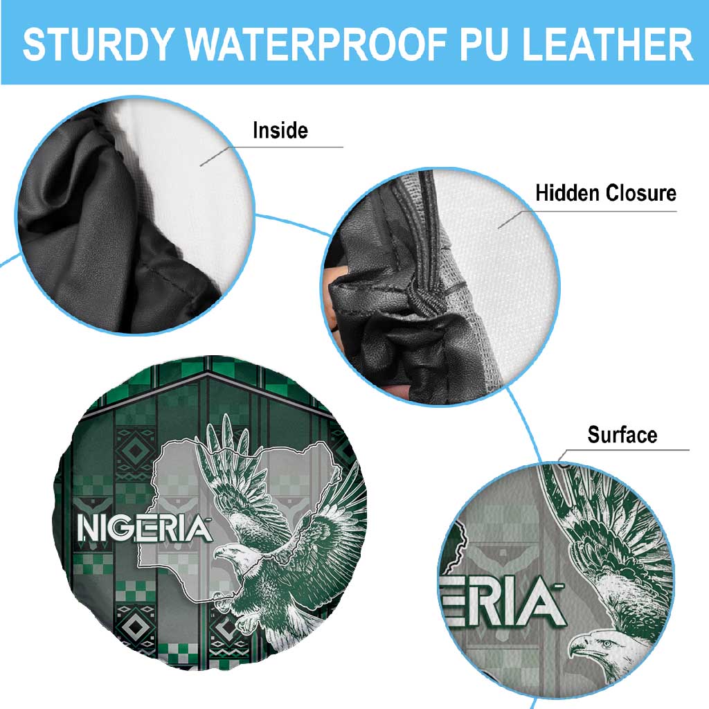 Nigeria Spare Tire Cover Eagle With Tribal Patterns