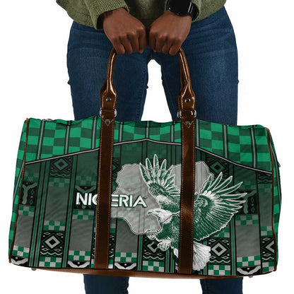 Nigeria Travel Bag Eagle With Tribal Patterns